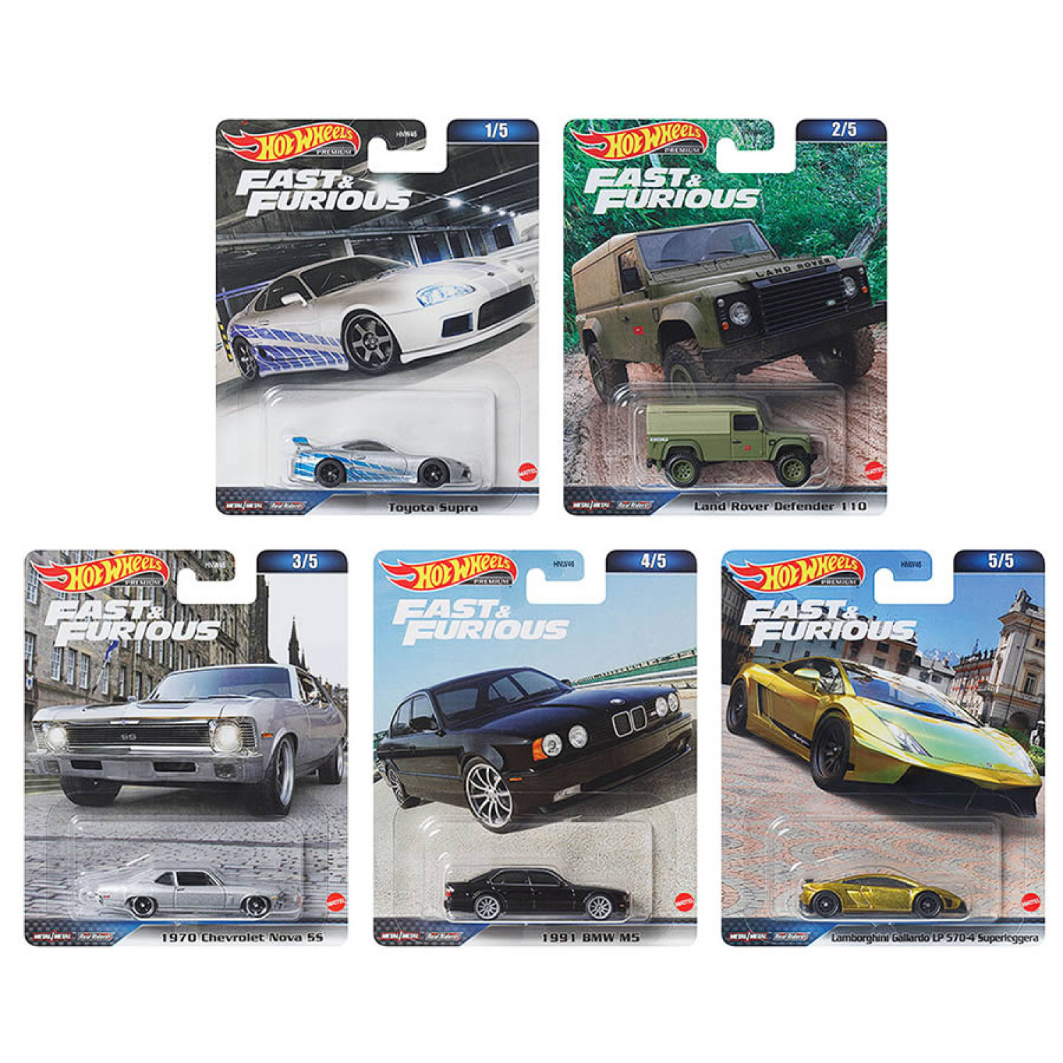 Hot Wheels Premium - Velozes e Furiosos - Hot Wheels - Set completo