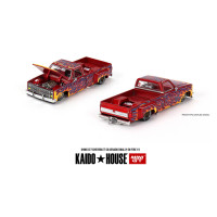 (Preorder) Chevrolet Silverado Dually on Fire V1 – Red with Flames #127