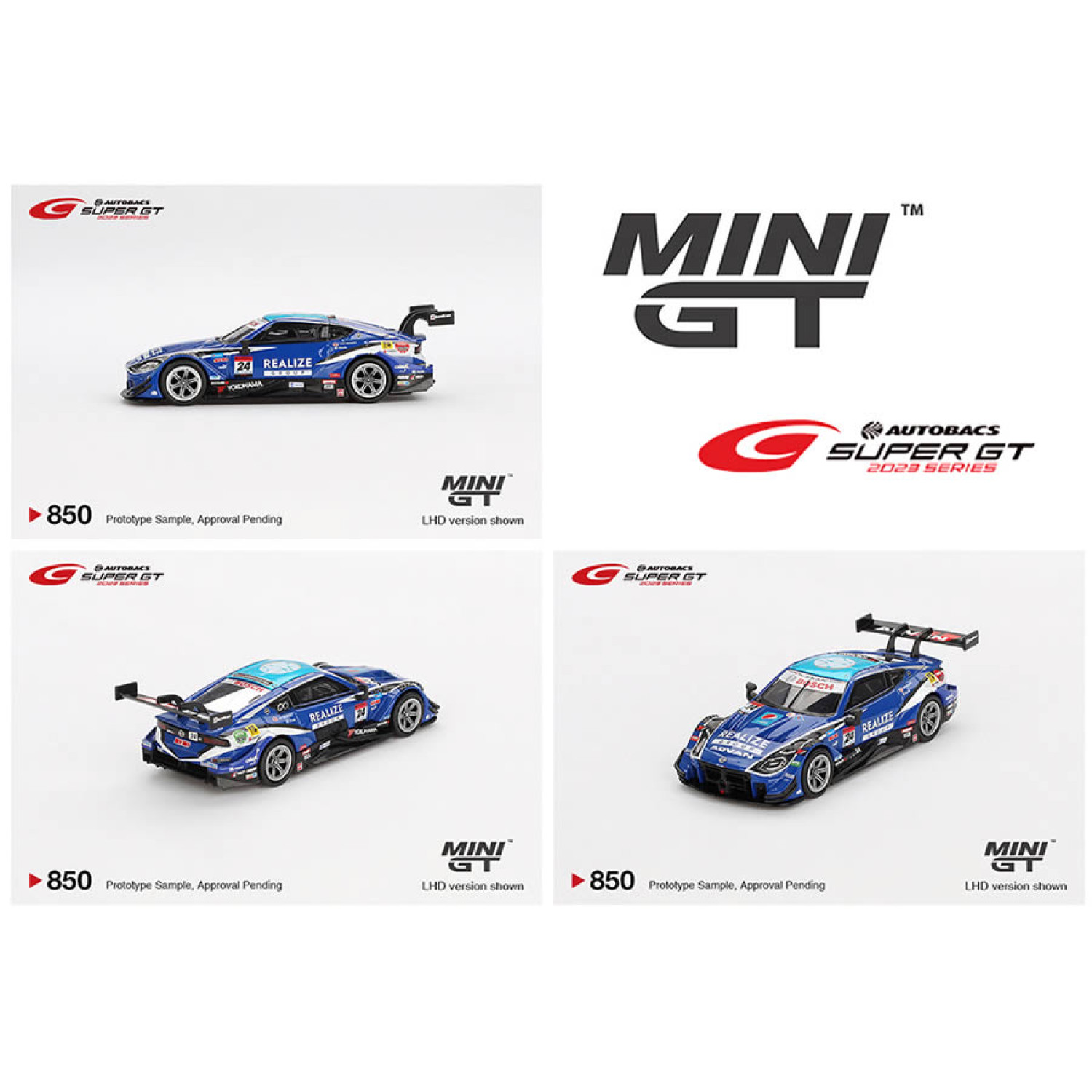 (Preorder) Nissan Z GT500 #24 “REALIZE CORPORTATION ADVAN Z” KONDO RACING 2023 SUPER GT Series #850