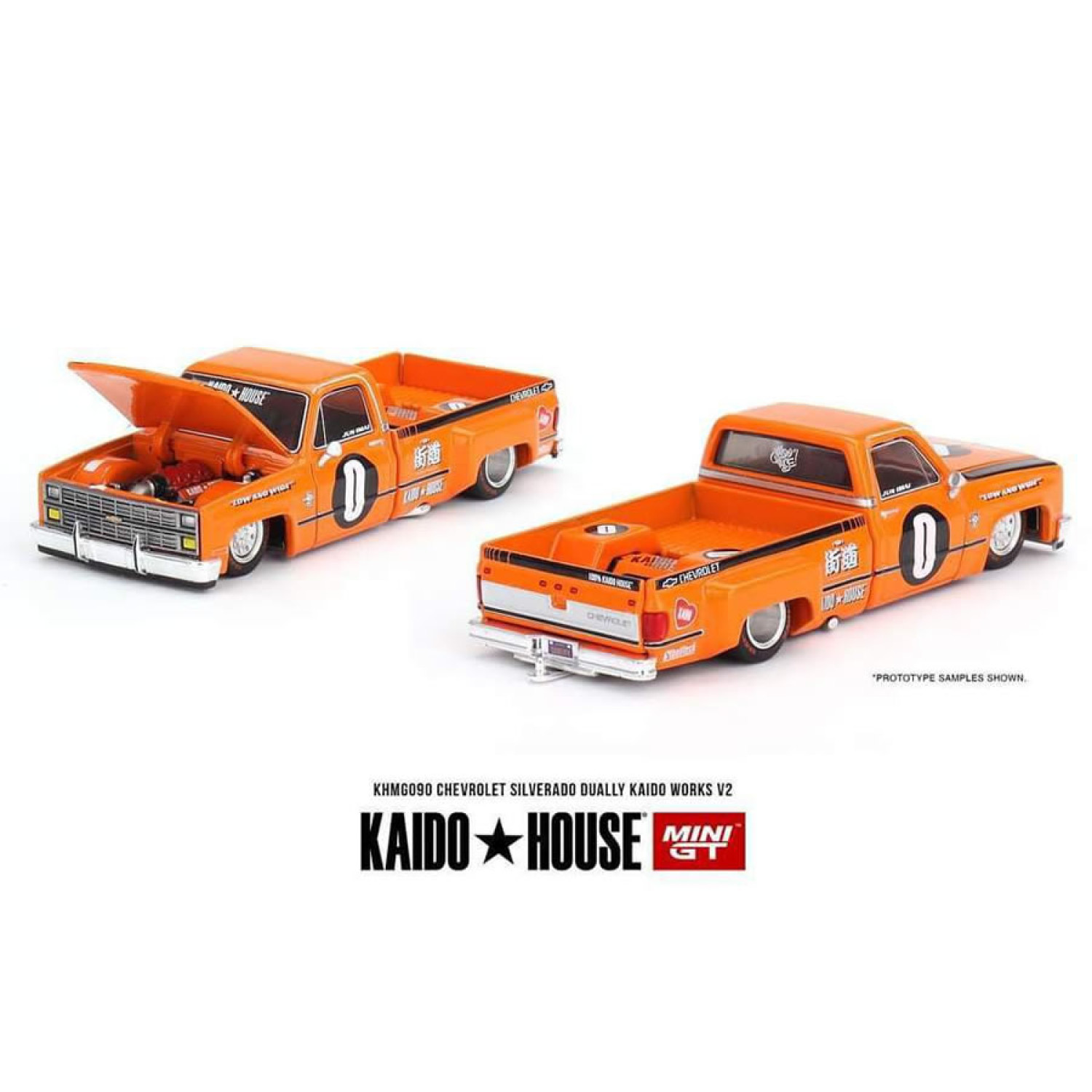 (Preorder) Chevrolet Silverado Dually Kaido Works V2 Orange #090